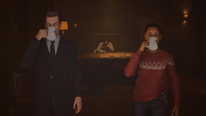 Les deux inspecteurs boivent toujours leur café dans une parfaite symétrie.