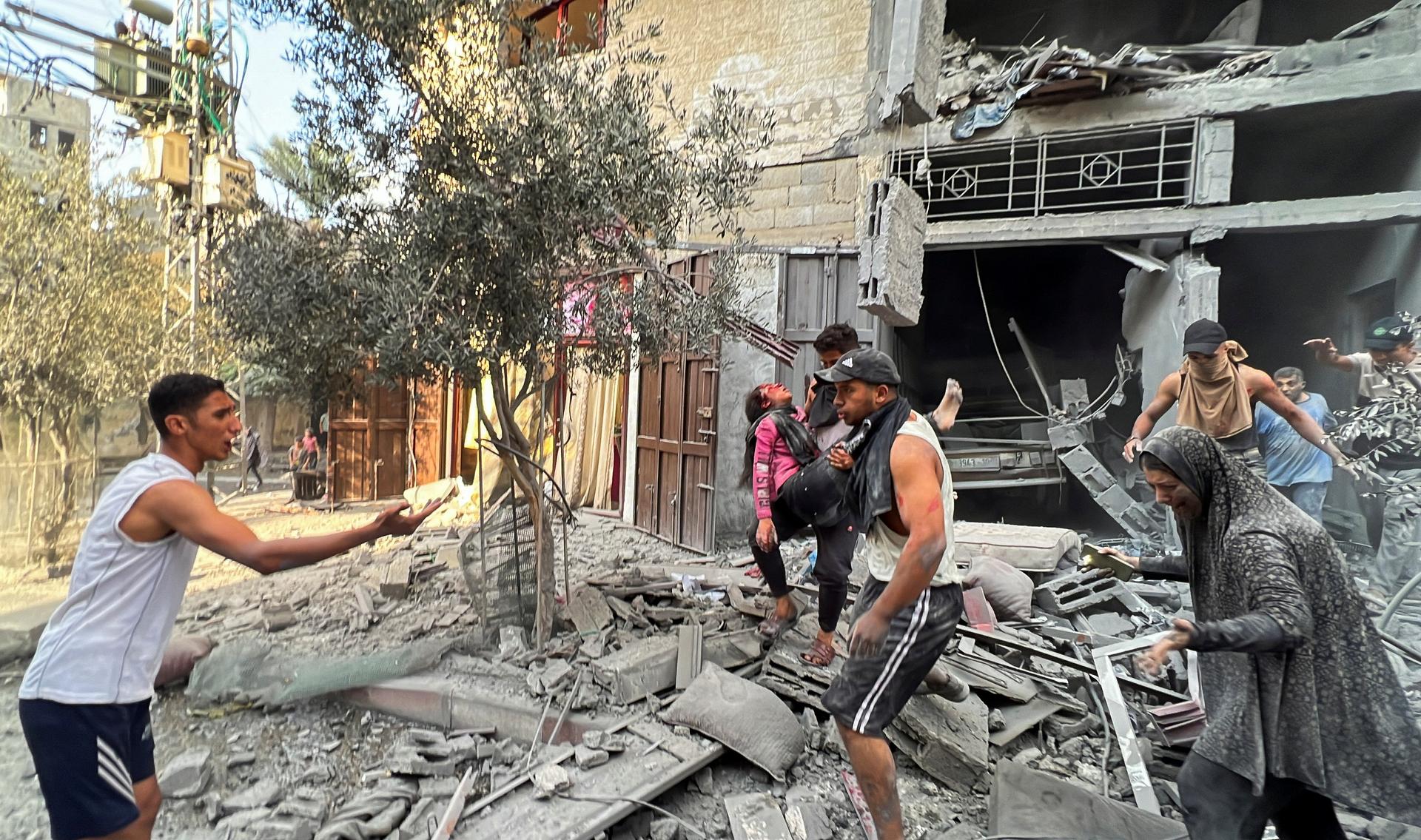 Dans la ville de Gaza, le 28 octobre 2023.