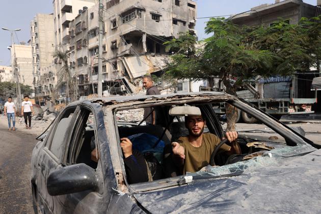 Gaza, after Israeli strikes, October 28, 2023.