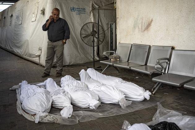 After a bombardment in Rafah, Gaza Strip, October 30, 2023.