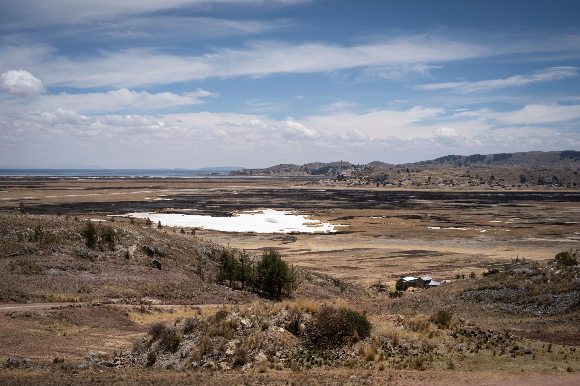 Quipata Island, once entirely surrounded by water and accessible by boat or car via bridges, in Quipata, Peru, October 14, 2023.