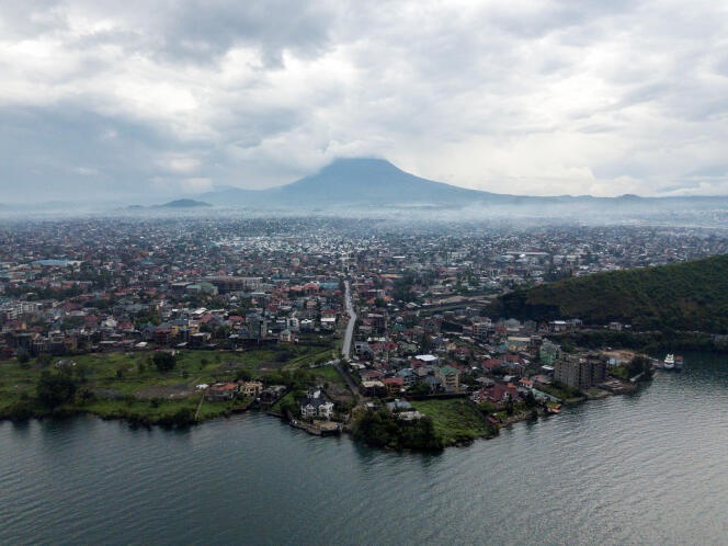 Goma, dans l’est de la République démocratique du Congo (RDC), au bord du lac Kivu, le 21 octobre 2023.
