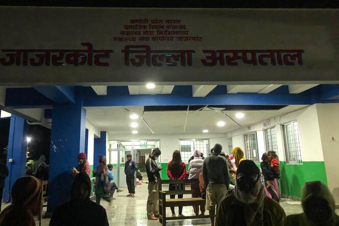 At a hospital in Jajarkot after the earthquake struck this city in western Nepal on November 4, 2023.