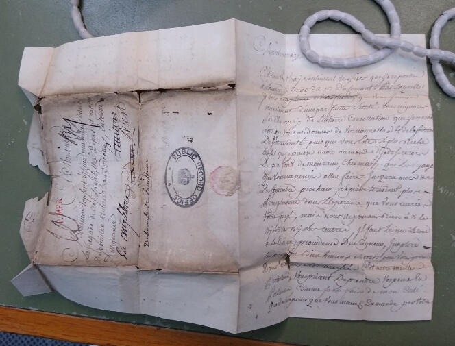 Une lettre d’amour d’Anne Le Cerf à son mari Jean-Baptiste Topsent.