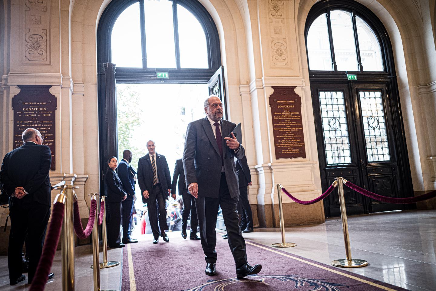 French justice minister's trial for conflicts of interest opens