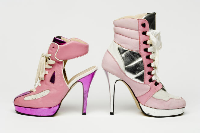 Zapatillas Soho (otoño-invierno 1993) y zapatillas Tandem (primavera-verano 1993) del diseñador de calzado Cyd Jouny.