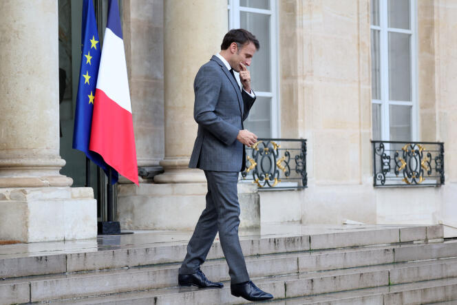 Emmanuel Macron à l’Elysée, le 9 novembre 2023.
