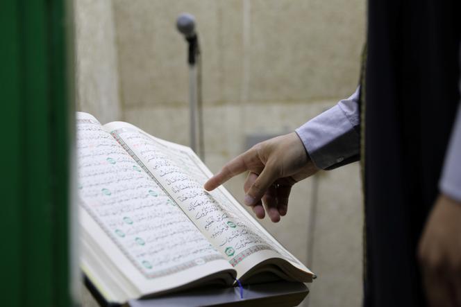 A l’intérieur de la mosquée Al-Aqsa, sur le complexe connu par les musulmans comme Al-Haram Al-Sharif et par les juifs comme le mont du Temple, dans la vieille ville de Jérusalem, en 2017.