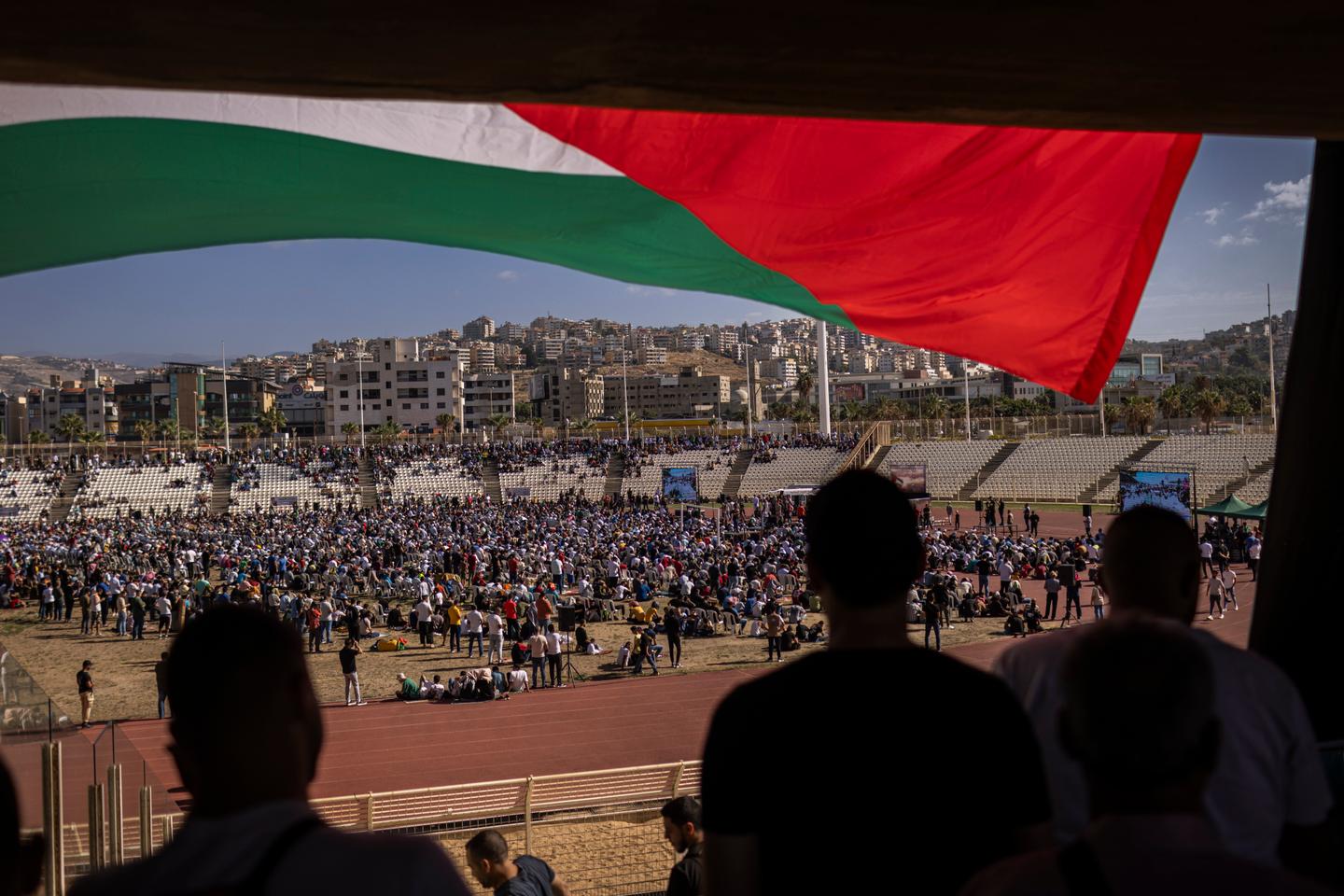 In Lebanon, Palestinians show solidarity with Hamas