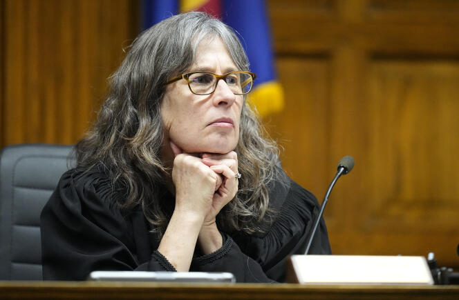 Judge Sarah Wallace, during the hearing on Donald Trump's electability, in Denver, Colorado, November 15, 2023.