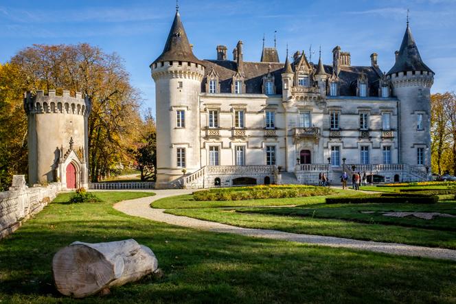 Le château de Nieuil (Charente), en octobre 2016, avant son rachat par Optical Center.