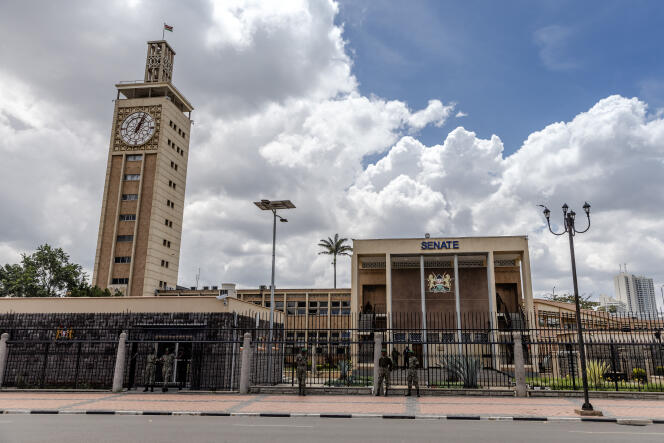 Les bâtiments du Parlement kényan à Nairobi, le 9 novembre 2023.
