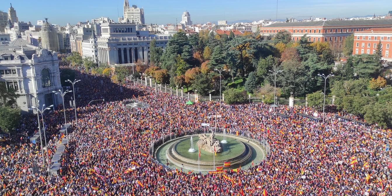 Tens of thousands protest in Madrid against amnesty law for Catalan  separatists
