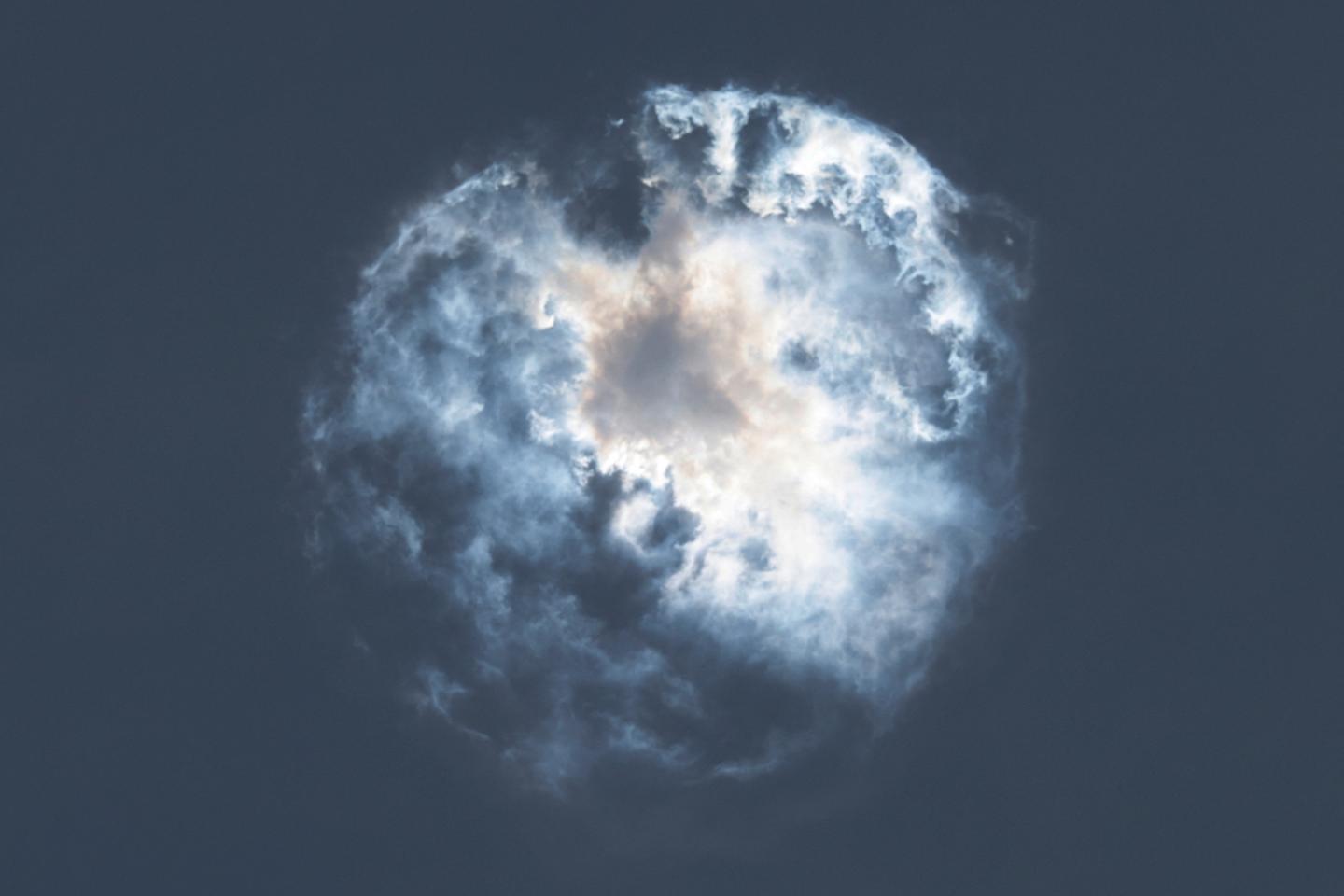 SpaceX launches giant new rocket, but pair of explosions ends test flight