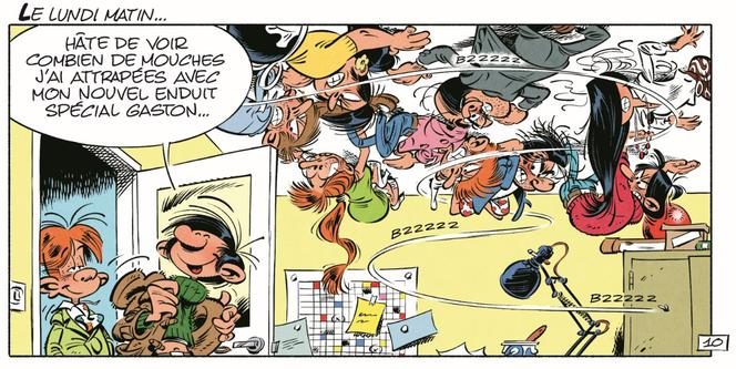 Extrait du nouveau Gaston Lagaffe, « Le Retour de Lagaffe » (2023), de Delaf (Dupuis).