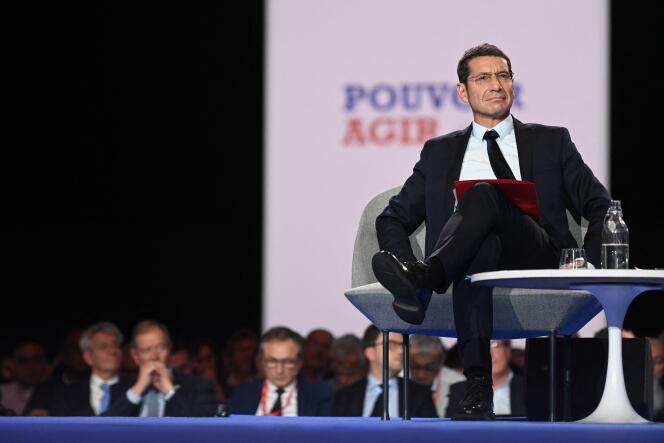David Lisnard, the president (Les Républicains) of the Association of Mayors of France, in Paris, November 24, 2022.