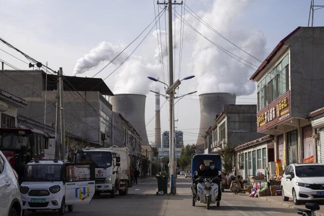 The Guohua coal-fired power plant in Dingzhou, Hebei province, China, November 10, 2023.