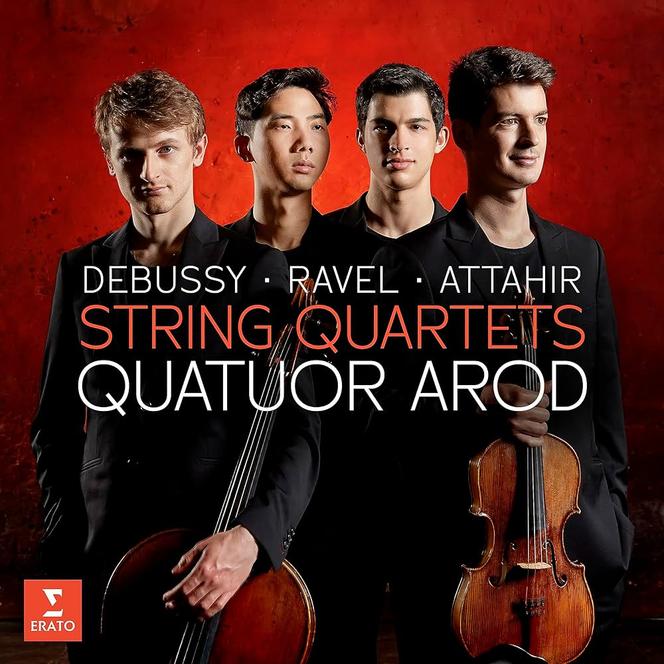 Pochette de l’album « Debussy – Ravel – Attahir », du Quatuor Arod.