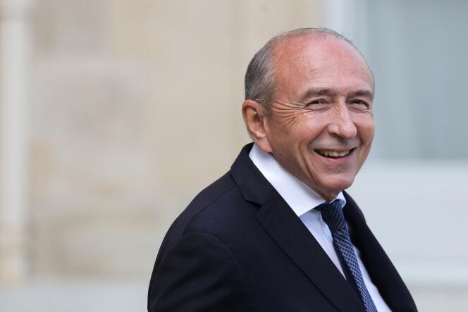 Gérard Collomb en el Palacio del Elíseo, tras un consejo de ministros semanal, el 19 de septiembre de 2018 en París.