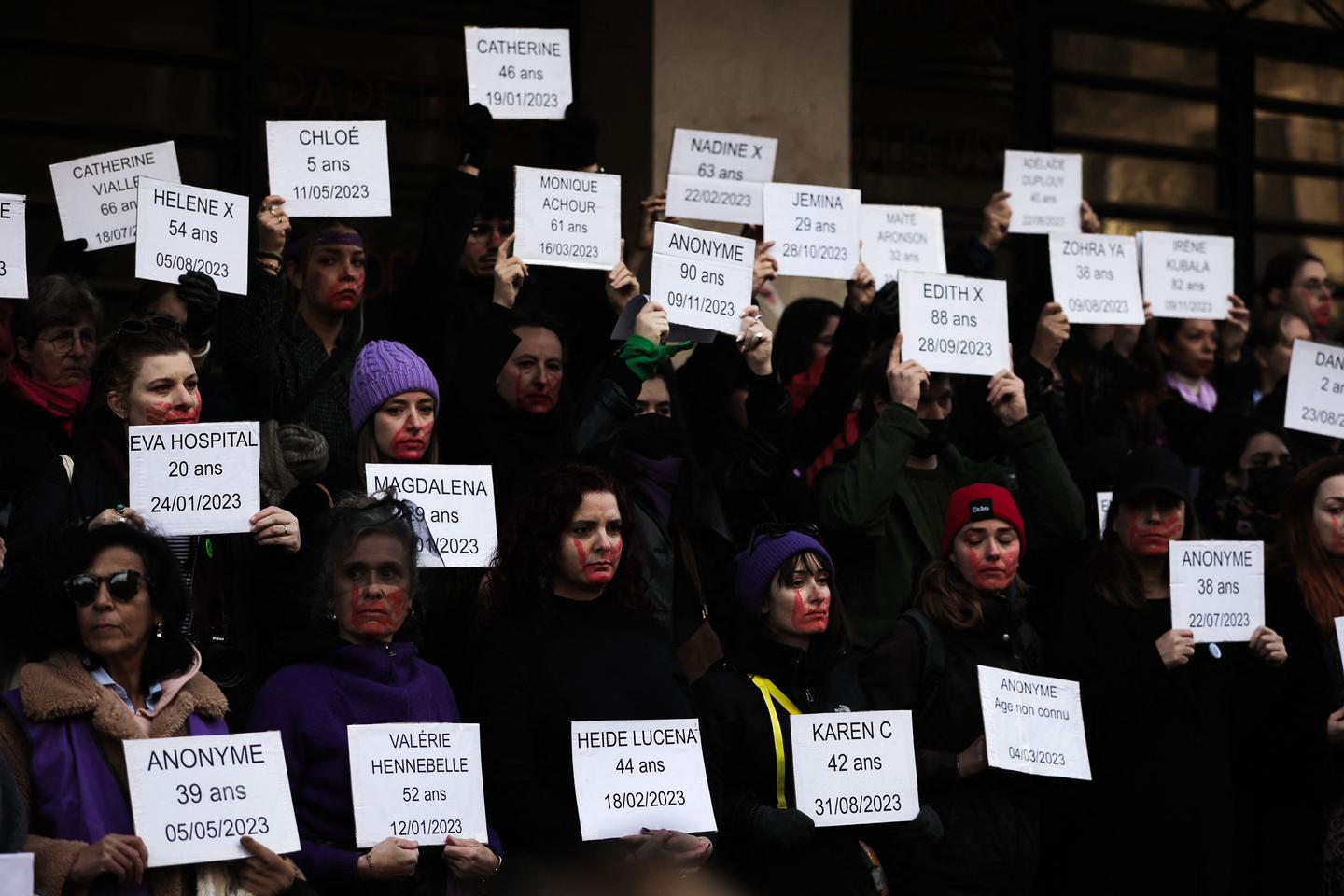 Thousands participate in protests across France to condemn violence against women