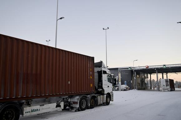 Dimanche 26 novembre 2023, à la frontière entre la Finlande et la Russie.