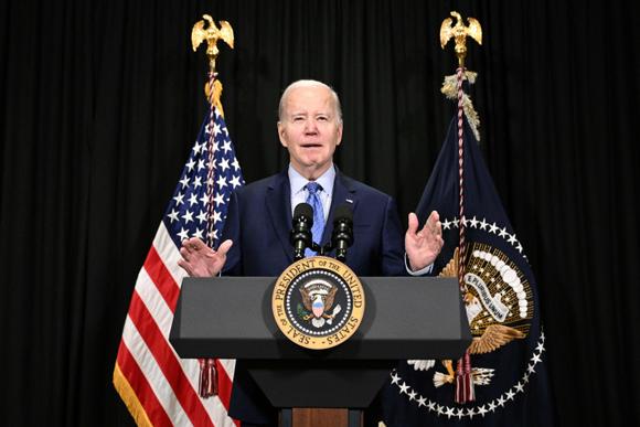 Le président américain, Joe Biden, s’exprime sur la libération des otages de Gaza, à Nantucket, dans le Massachusetts, le 26 novembre 2023.