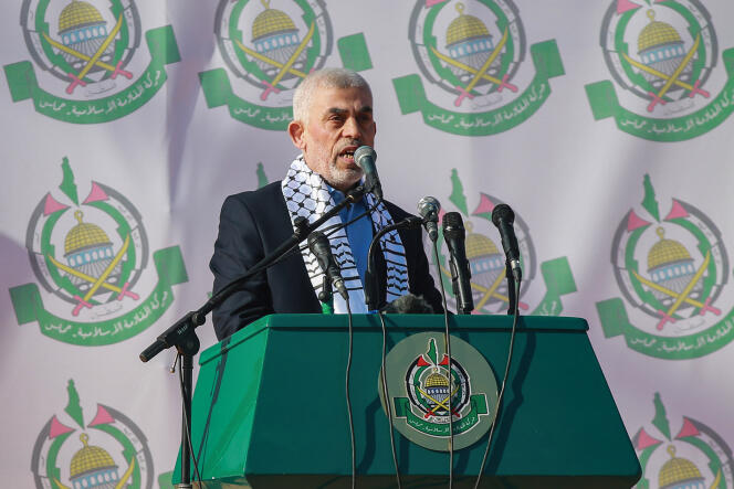 Yahya Sinouar, líder de Hamás, en Gaza, 14 de diciembre de 2022.