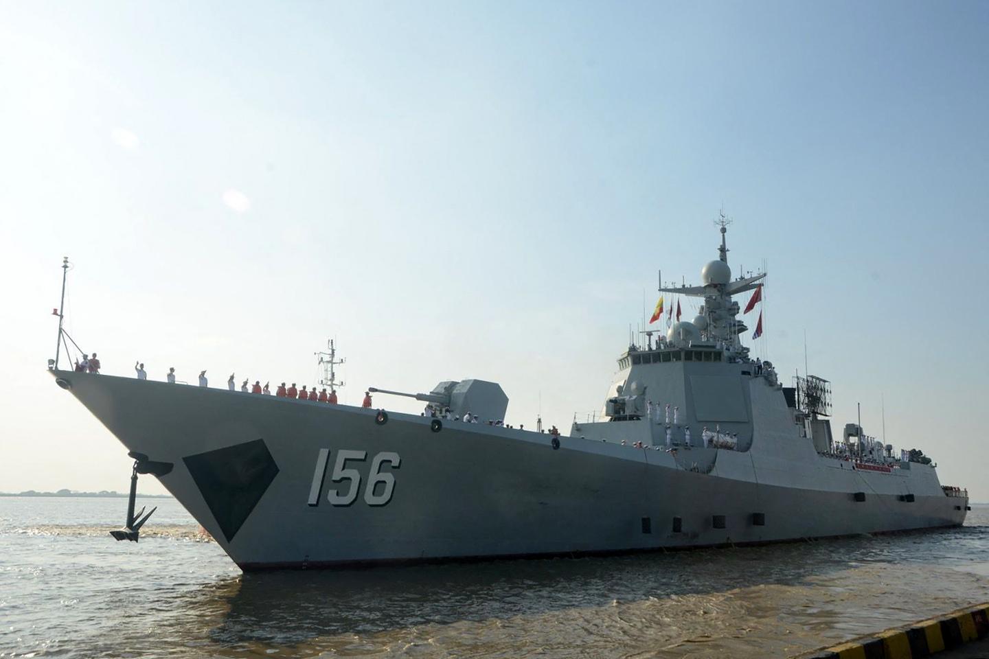 China navy ships arrive in Myanmar for joint drills