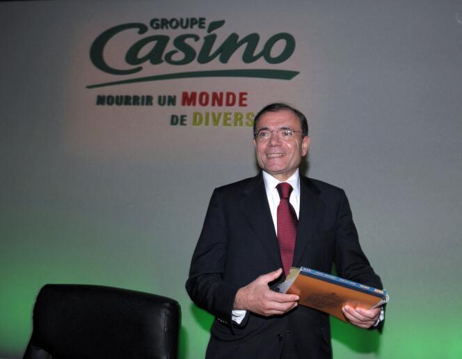 The boss of Groupe Casino, Jean-Charles Naouri, on February 21, 2013, in Paris. 
