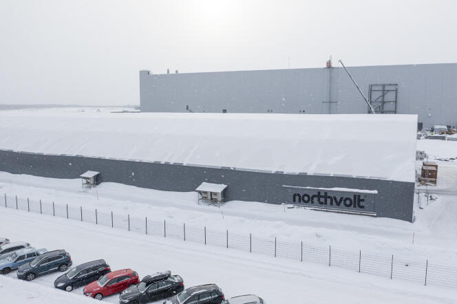 L’usine Northvolt Ett à Skelleftea, dans le nord de la Suède, le 23 février 2022.