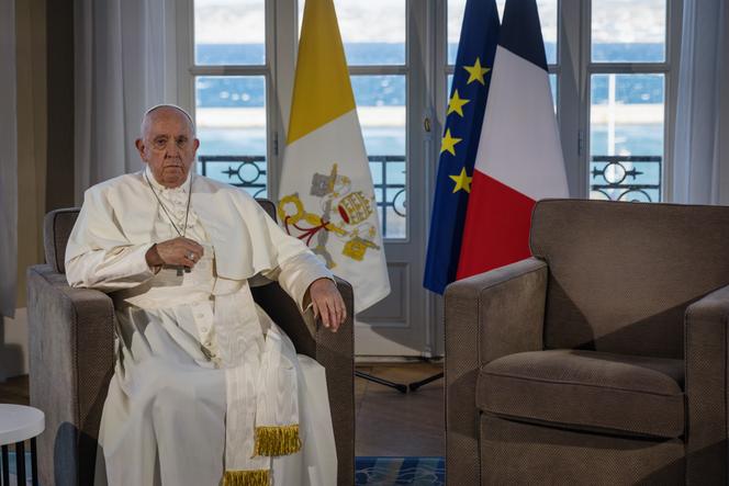 Le pape François à Marseille, le 23 septembre 2023. 