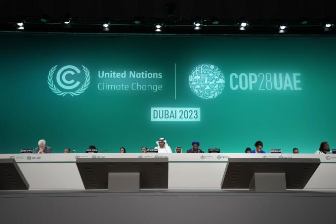 El presidente de la COP28, Sultan Al-Jaber, durante la ceremonia de apertura, Dubai, 30 de noviembre de 2023.