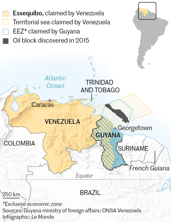 Venezuela wants Guyana's oil.