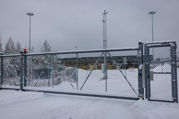 The Nuijamaa border crossing, closed since November 18, 2023, photographed on November 29, 2023.
