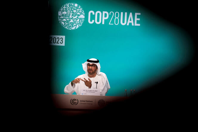 El presidente de la conferencia, Sultan Al-Jaber, el 4 de diciembre de 2023 en Dubai.