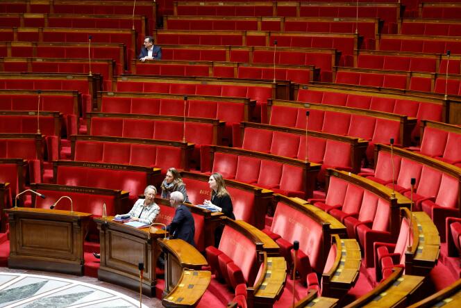 A l’Assemblée nationale, à Paris, le 4 décembre 2023.