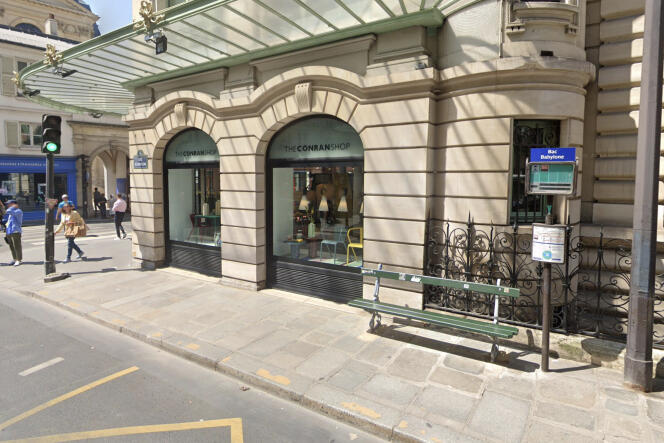 La boutique The Conran Shop à l’angle des rues du Bac et Babylone, à Paris, en mai 2023.