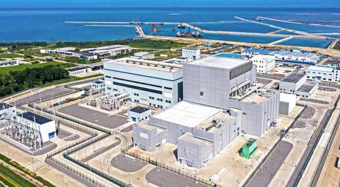 Centrale nucléaire à réacteur refroidi au gaz à haute température de Shidaowan, Chine, décembre 2023.