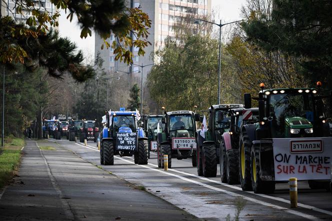 Manifestation d’agriculteurs à Rennes, le 6 décembre, pour protester contre la politique agricole et « l’accumulation des normes ».