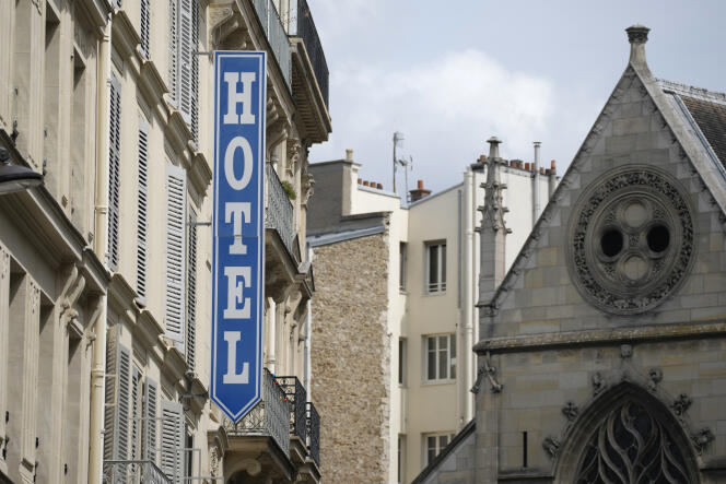 A hotel in Paris. July 20, 2023.