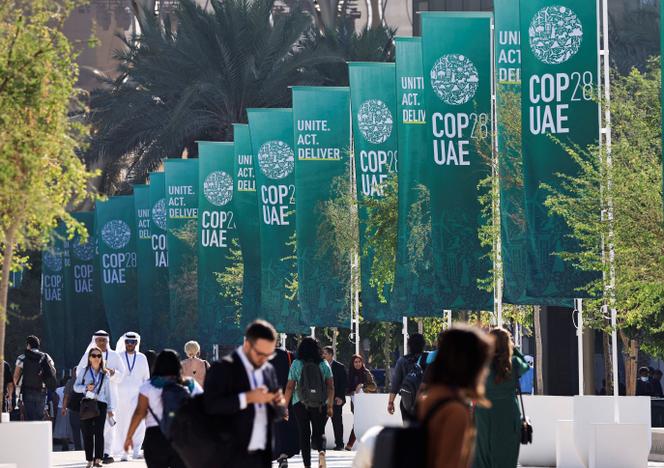 Des délégués de la COP28, à Dubaï, le 8 décembre 2023.