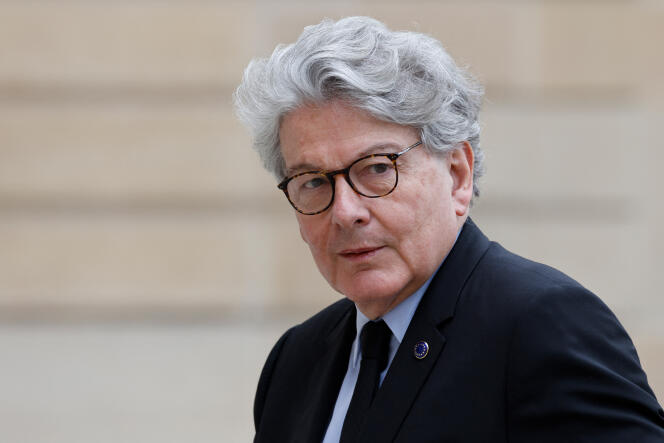 Thierry Breton, commissaire européen au marché intérieur, au palais de l’Elysée, à Paris, le 11 mai 2023.