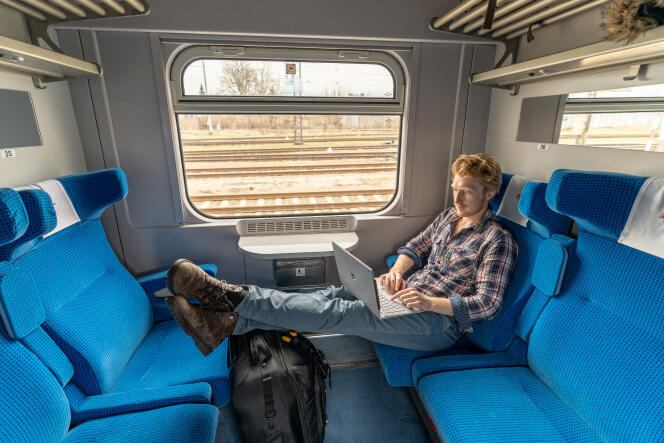 Benjamin Martinie, youtubeur et créateur du site Hourrail, nouveau média consacré au train, en 2020.