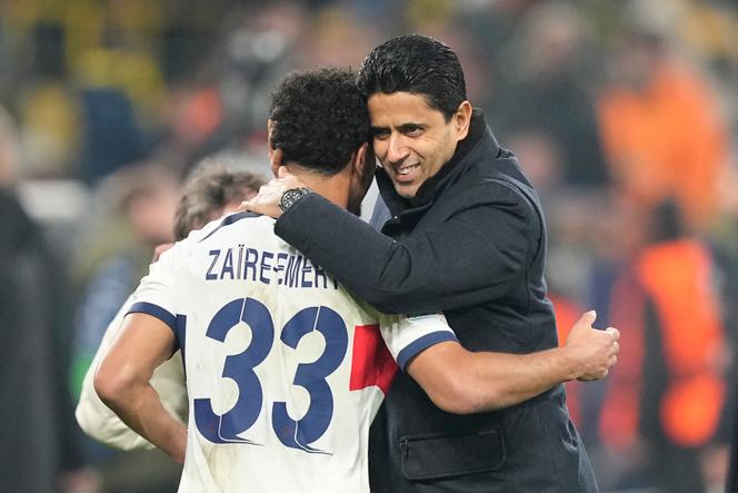 Nasser Al-Khelaïfi, στο Dortmund (Γερμανία), 13 Δεκεμβρίου 2023.