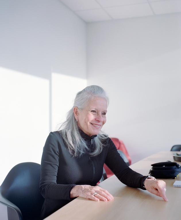 Quebec actress Louise Richer, director and founder of the École Nationale de l'Humour (ENH, National School of Humor), in Montreal, Canada, on November 29, 2023.