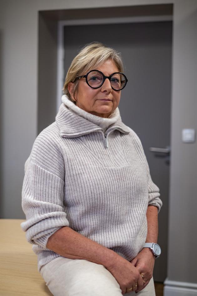 Natacha Bouchart, mayor of Calais, in her office at the town hall, December 13, 2023.