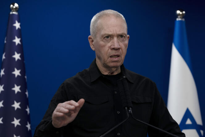 Le ministre de la défense israélien, Yoav Gallant, à Tel-Aviv, le 18 décembre 2023.
