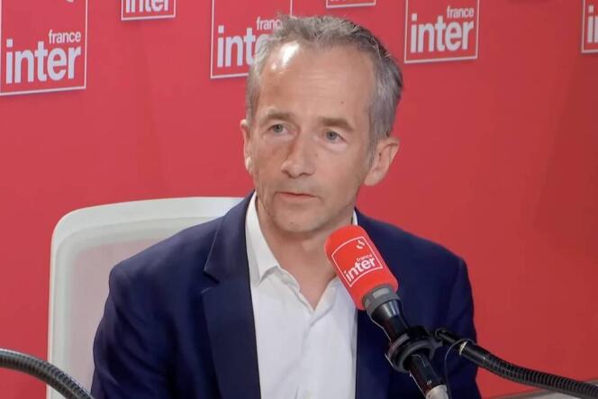 Philippe Martin sobre el France Inter, en París, el 22 de julio de 2022.