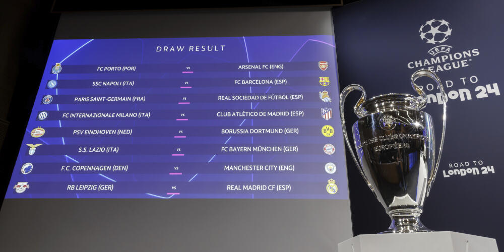 En Ligue des champions, le PSG rencontrera la Real Sociedad en huitièmes de  finale ; l'OM se mesurera au Chakhtar et le Stade rennais à l'AC Milan en  Ligue Europa