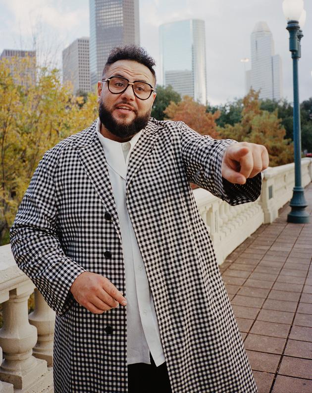 Mohammed Amer au Buffalo Bayou Park, à Houston, début décembre 2023.